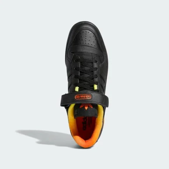 Adidas Originals Forum Low Mens Leather Sneaker Shoes Black FZ5891 NEW Size 13 - Picture 3 of 9